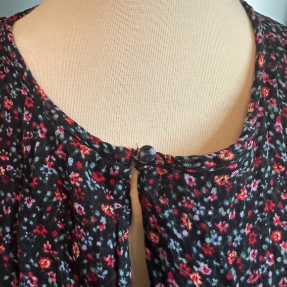 Madewell Tie Sleeve tiered maxi floral dress. Size S - Picture 5 of 5